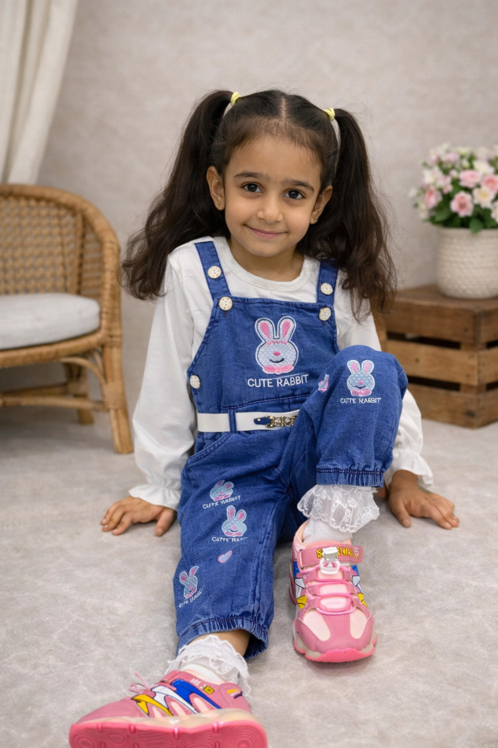 Baby Denim romper style suit