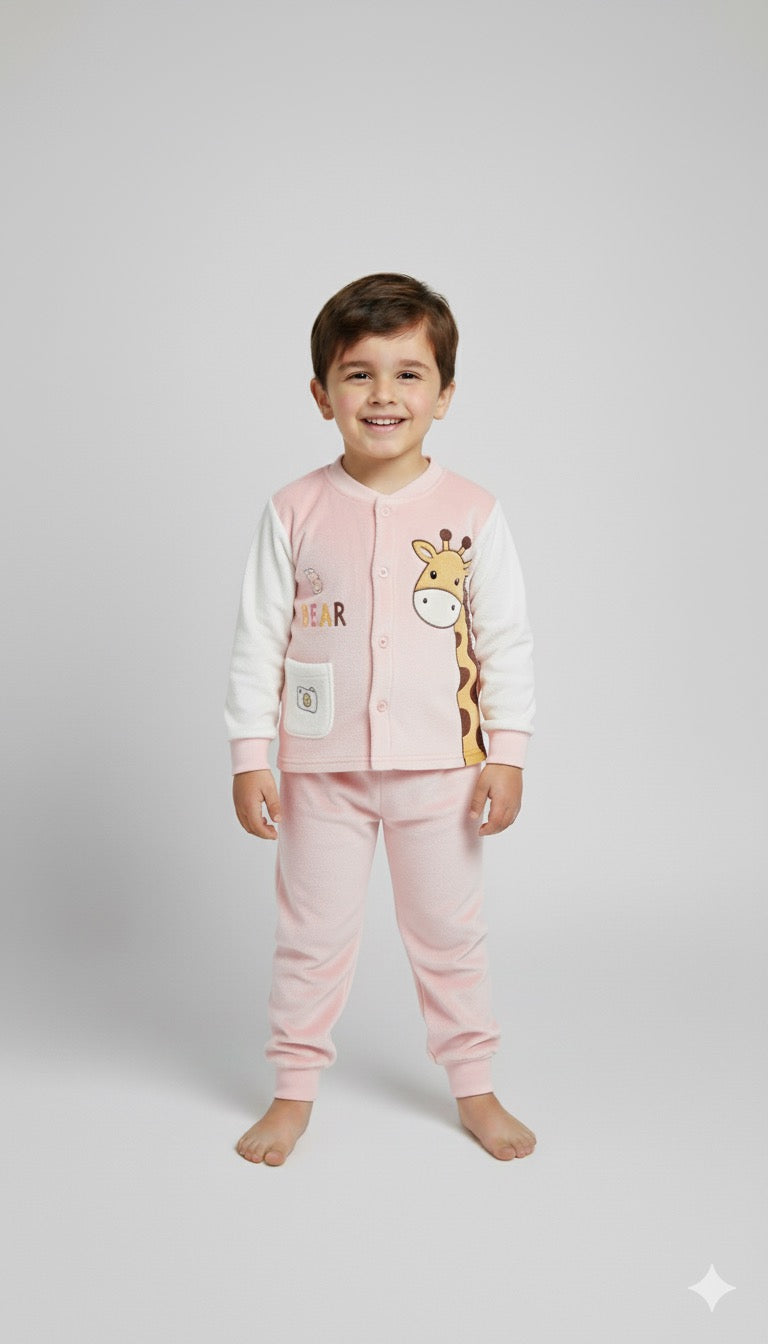 Pink dream safari velvet tracksuit